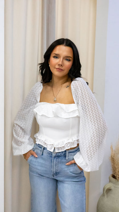 KALI CORSET TOP (WHITE)