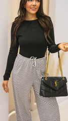 RIBBED LONG SLEEVE BODYSUIT