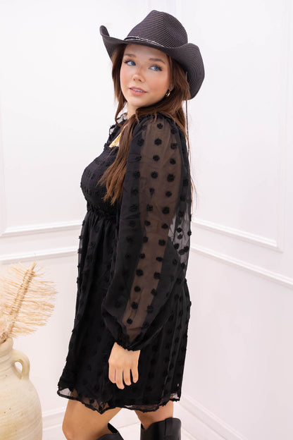 NEW DIOR BABYDOLL MINI DRESS (BLACK) | BEST SELLER | RESTOCK