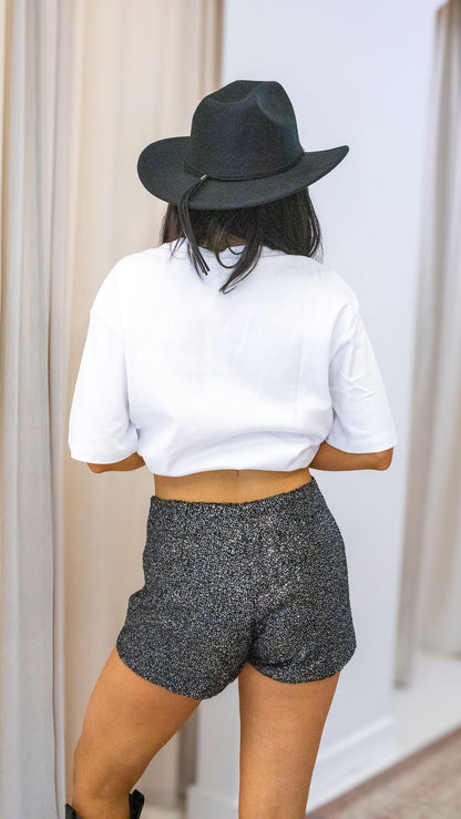 TATIANA SEQUIN SHORTS (BLACK | SILVER | BURGUNDY)