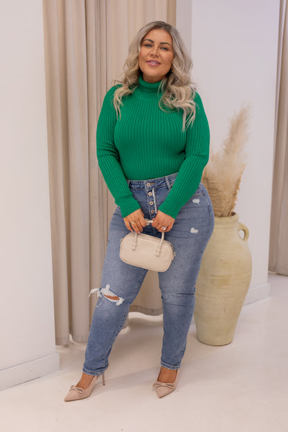 NEW ARDEN TURTLENECK BODYSUIT (GREEN)