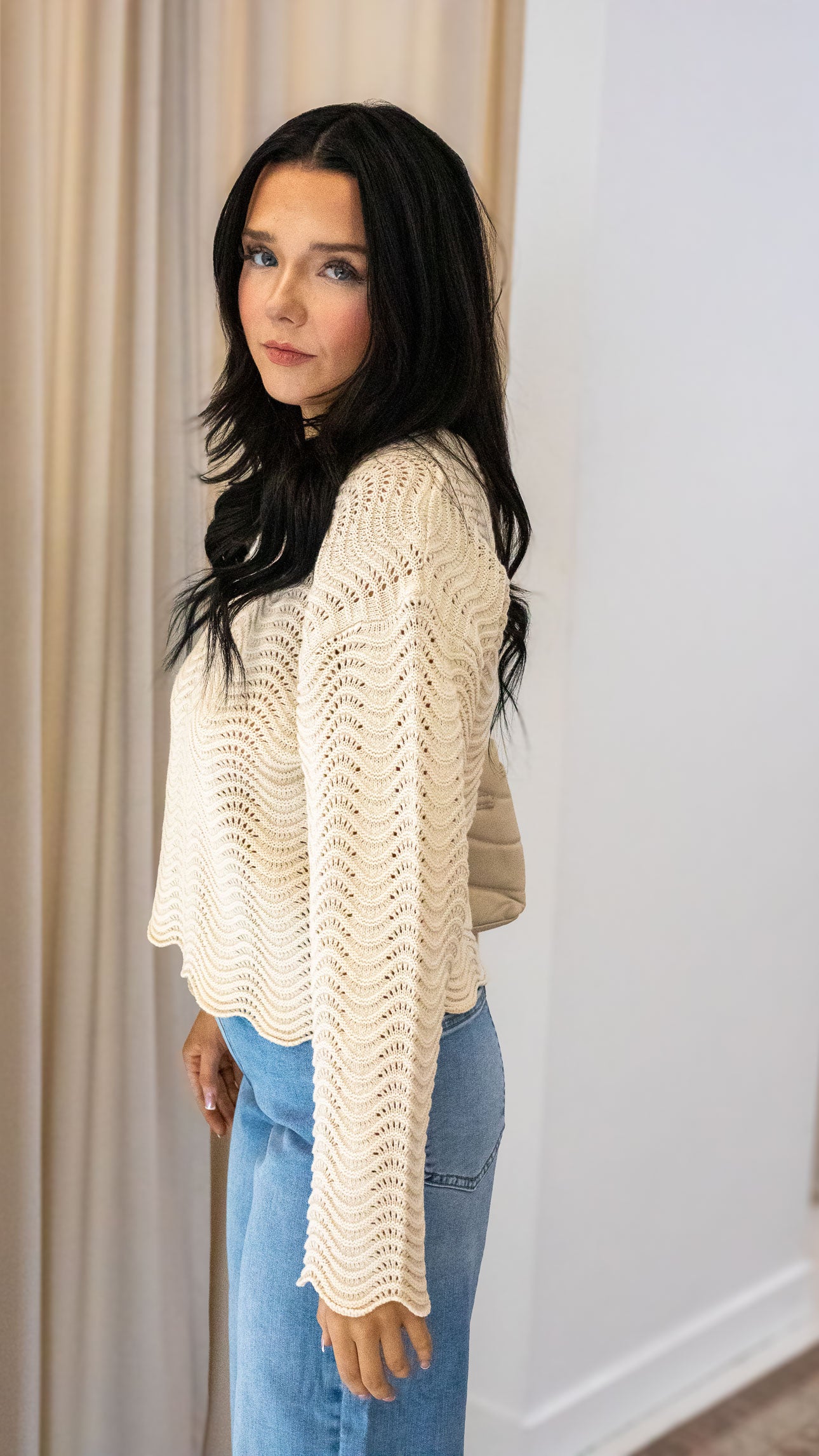 ONLASA LS WAVE STRUCTURE O-NECK CC KNT | ONLY