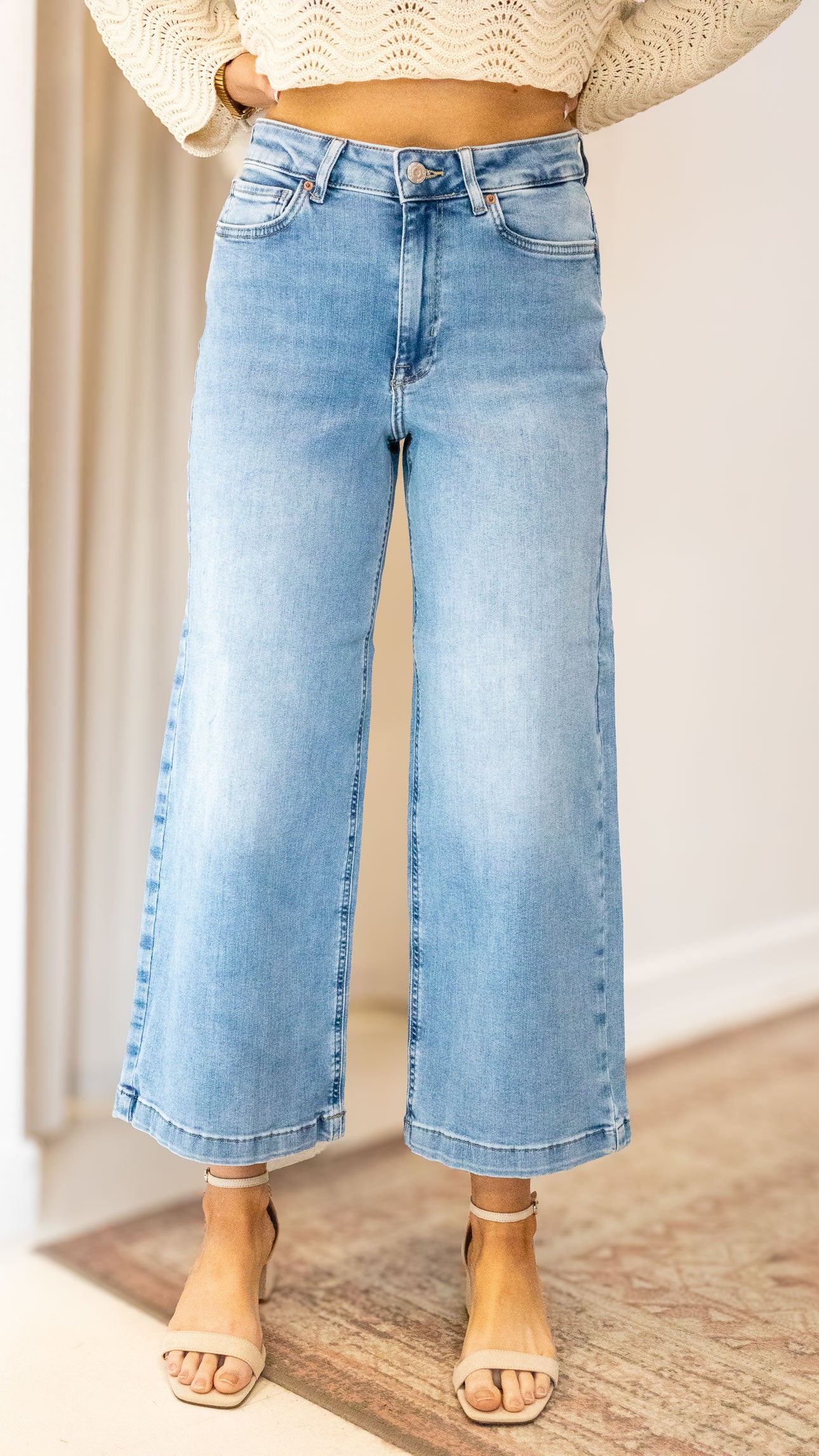 ONLMADISON BLUSH HW CP WD DNM CRO371NOOS | ONLY