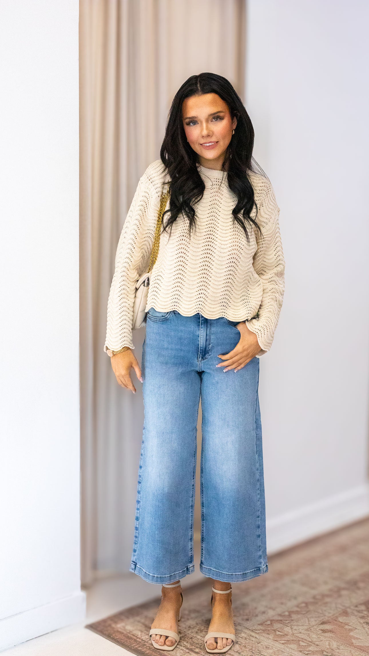 ONLMADISON BLUSH HW CP WD DNM CRO371NOOS | ONLY