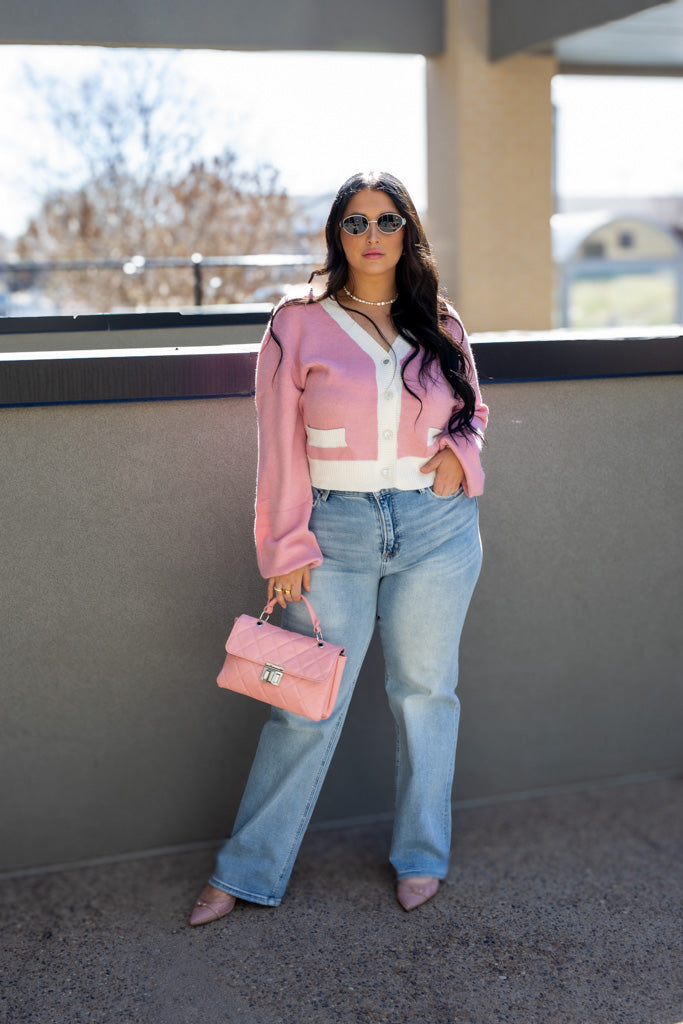 NEW ELLE CARDIGAN (PINK)