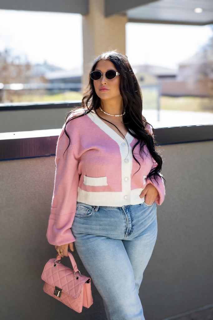 NEW ELLE CARDIGAN (PINK)