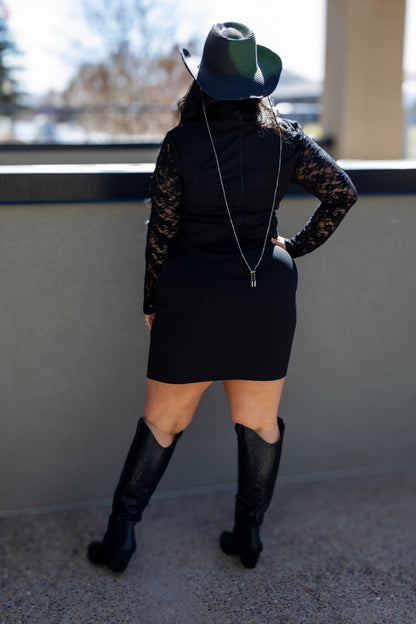 NEW BROOK MINI LACE DRESS (CURVY)