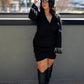 NEW MASON MINI FRINGE DRESS (CURVY)