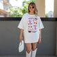 NEW COWBOY BOOT GRAPHIC T-SHIRT (WHITE)