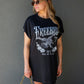 FREEBIRD GRAPHIC T-SHIRT MINI DRESS (BLACK)