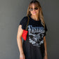 FREEBIRD GRAPHIC T-SHIRT MINI DRESS (BLACK)