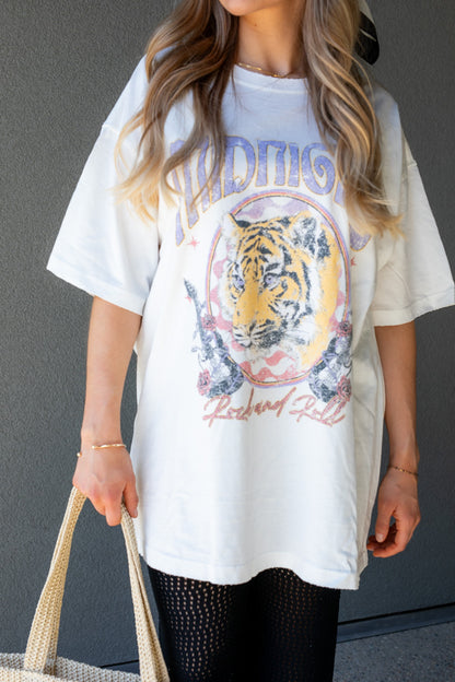 NEW MIDNIGHT TIGER T-SHIRT (WHITE)