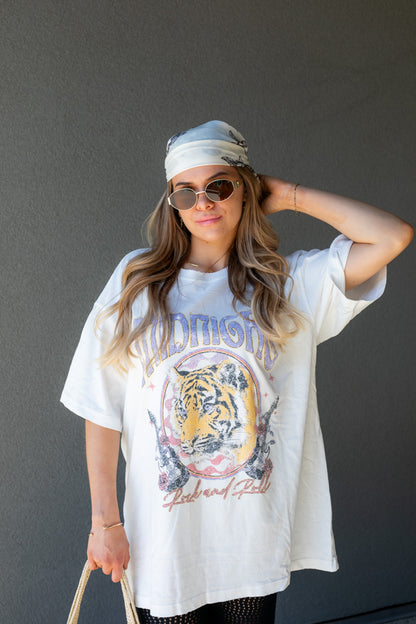 NEW MIDNIGHT TIGER T-SHIRT (WHITE)