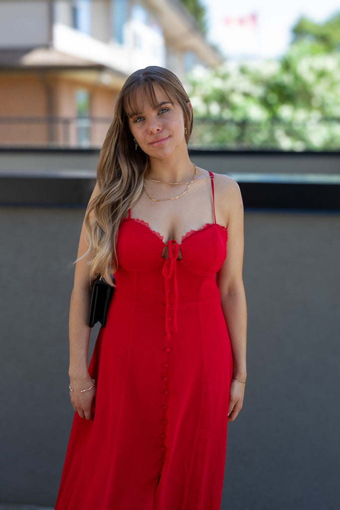 NEW SIERRA MIDI DRESS (RED)