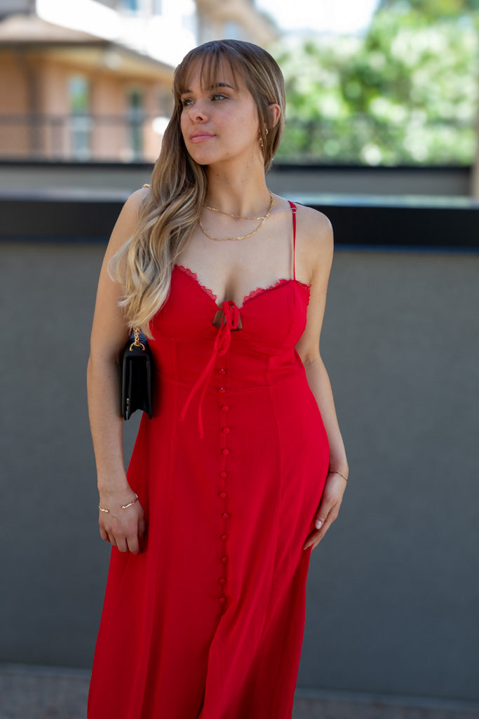 NEW SIERRA MIDI DRESS (RED)