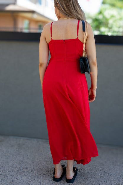 NEW SIERRA MIDI DRESS (RED)