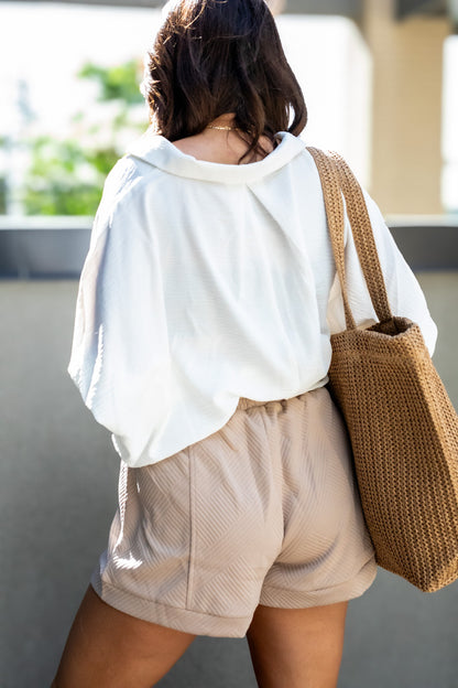 MILARI BLOUSE TOP (WHITE) | BEST SELLER