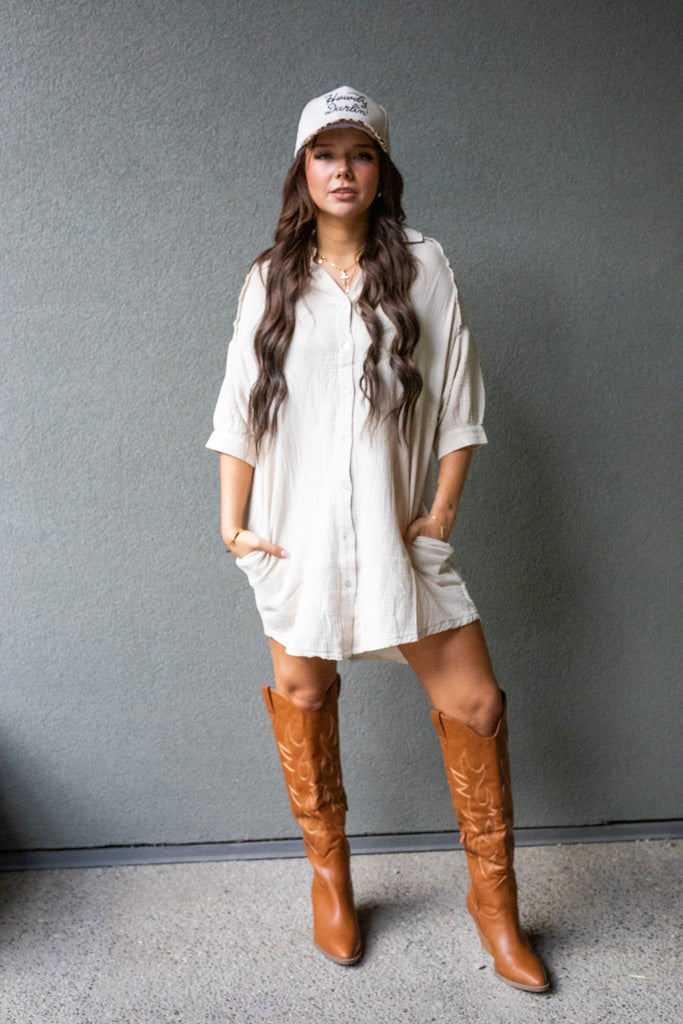 NATALIA MINI SHIRT DRESS