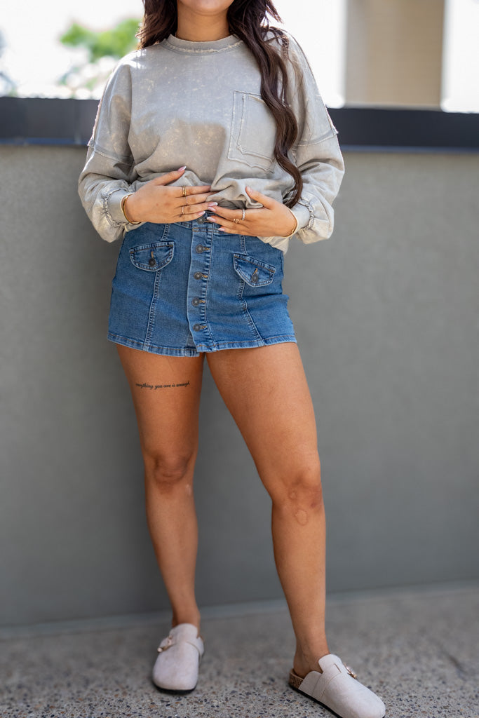 BLAIRE DENIM SKORT