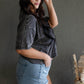 WYOMING CROP T-SHIRT (ASH BLACK)