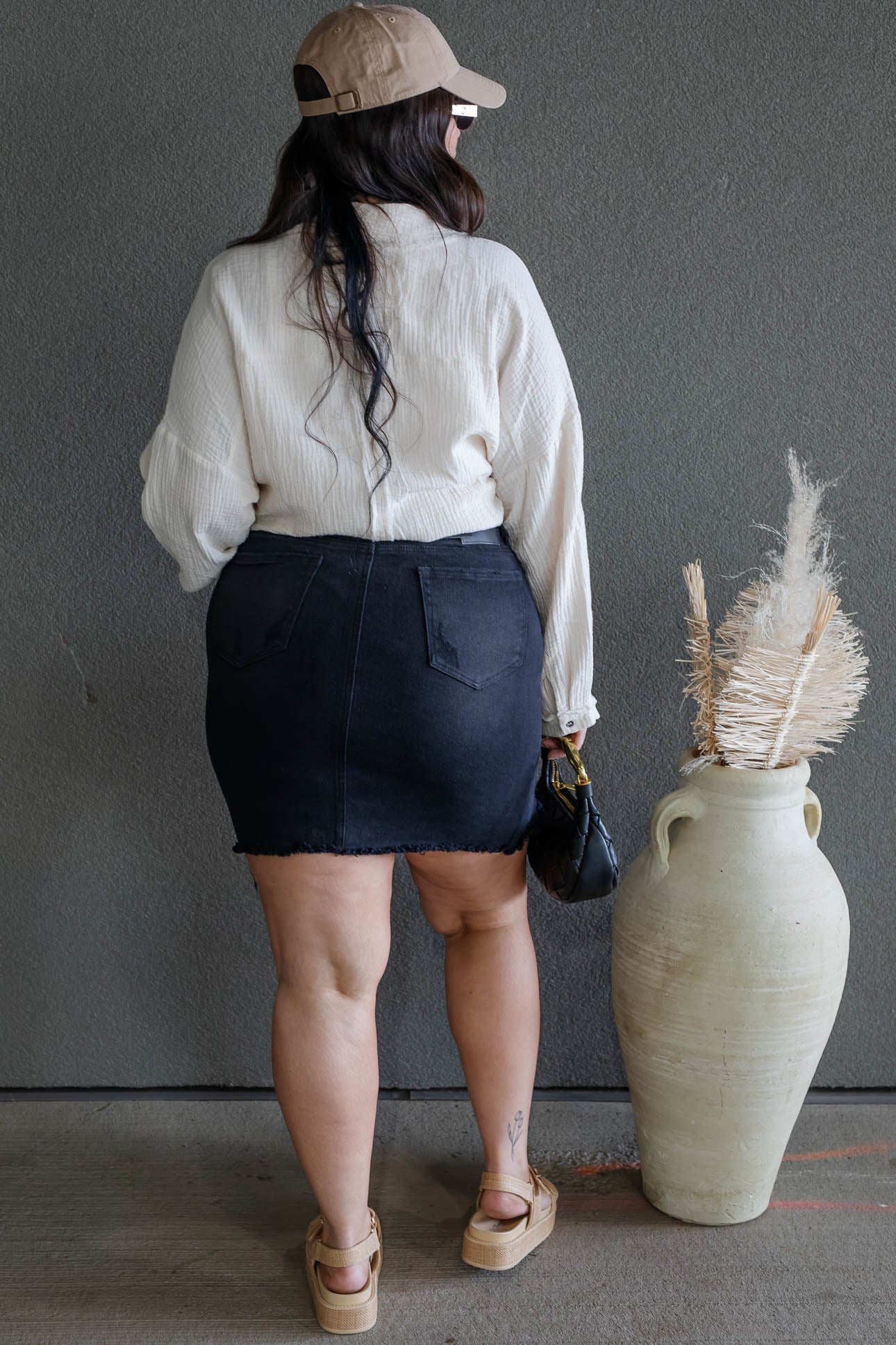 DARIA BUTTON UP GAUZE SHIRT (LIGHT BEIGE)