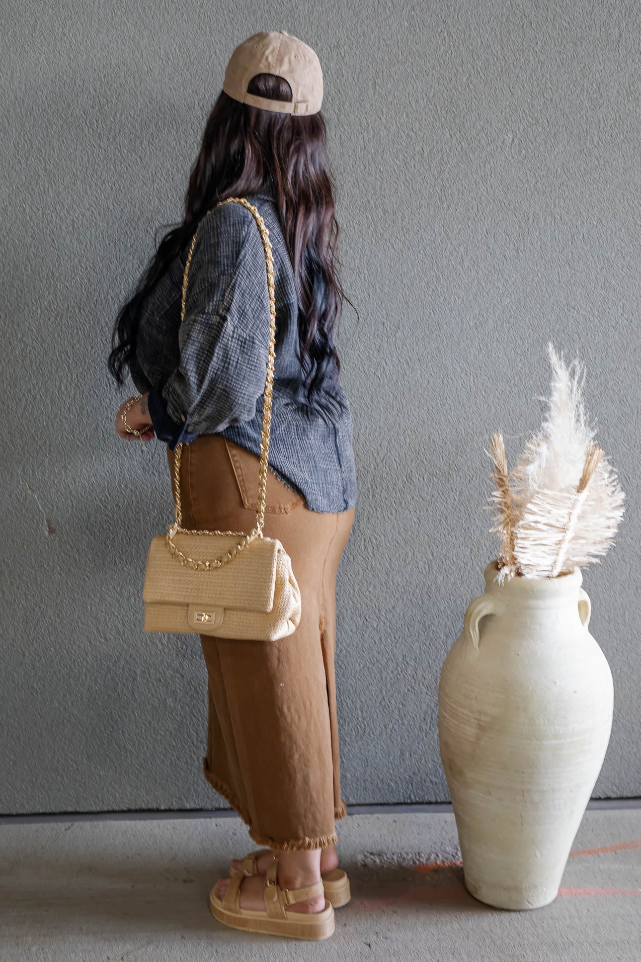 DAYTON BUTTON UP GAUZE SHIRT (ACID WASH)