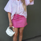 CARO STRIPED BLOUSE (PINK)
