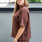 TALIN TWO PIECE SHORT SET (BROWN) | BEST SELLER