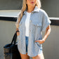 STARLA RIBBED T-SHIRT SHACKET