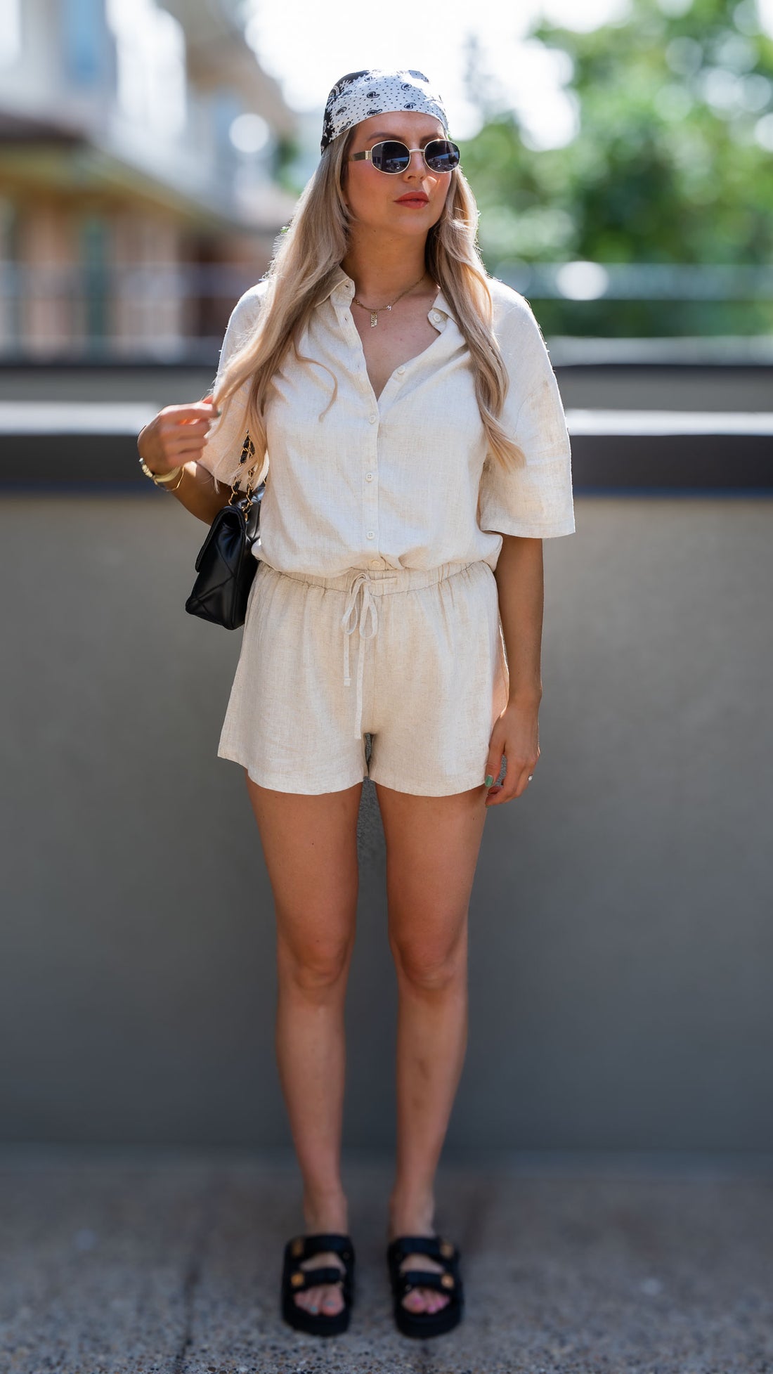 LYDIA TWO PIECE SHORT SET (LINEN)