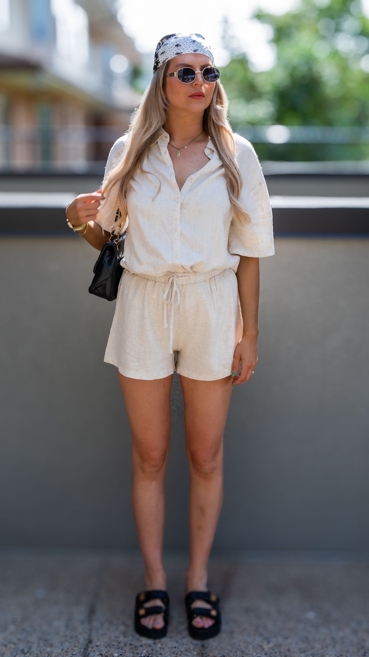 LYDIA TWO PIECE SHORT SET (LINEN)