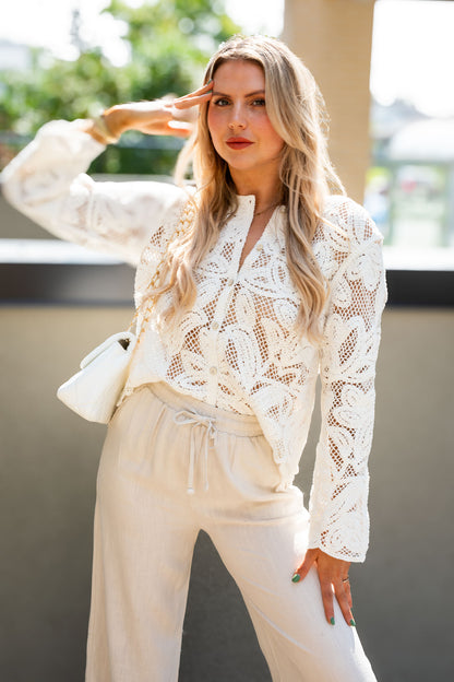 ISLA CROCHET LACE TOP