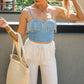ELLA FRINGE BUSTIER TOP