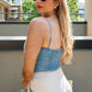 ELLA FRINGE BUSTIER TOP