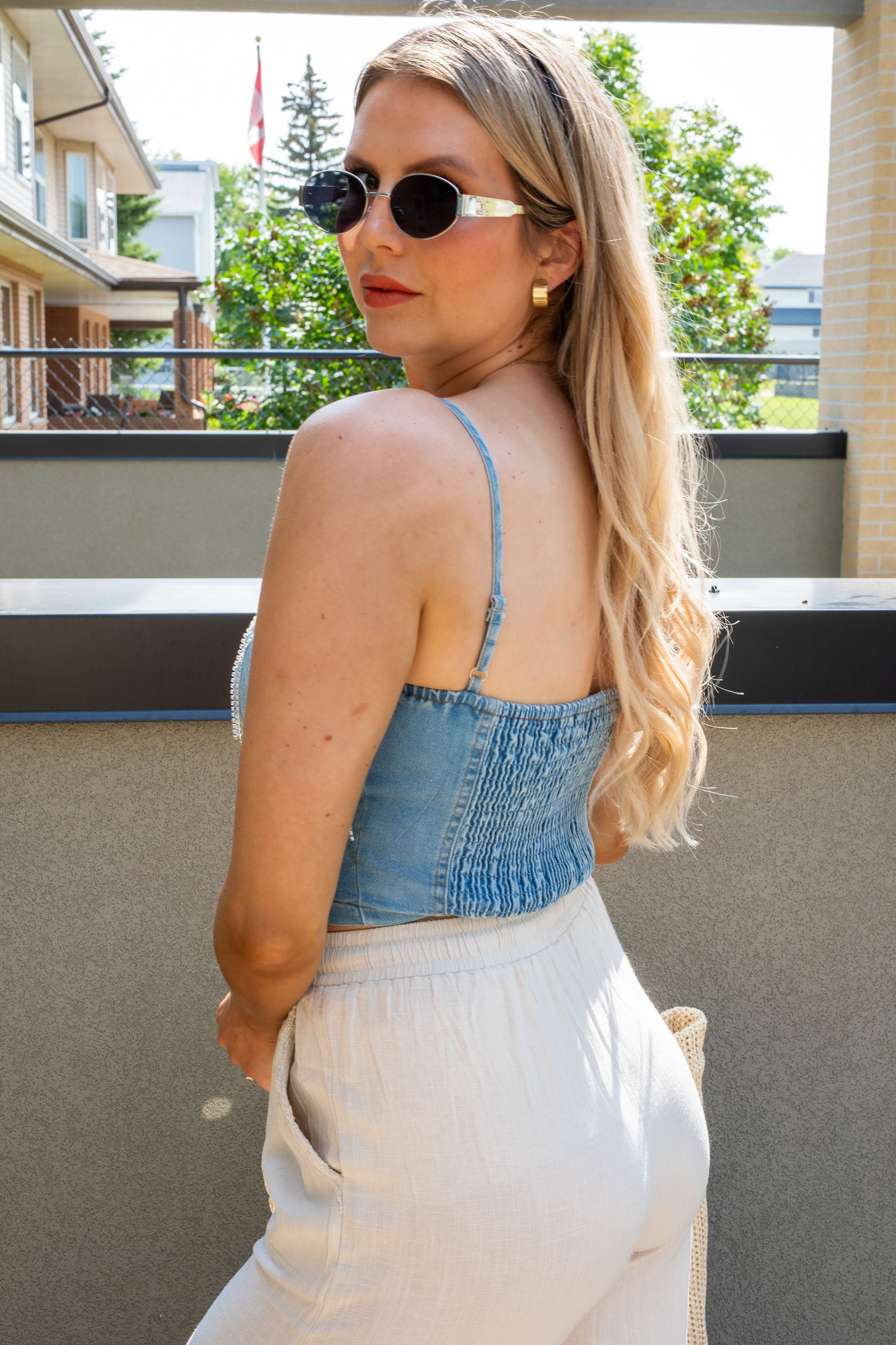 ELLA FRINGE BUSTIER TOP