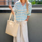 MAE CROCHET STRIPE TOP (BLUE)