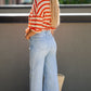 MAE CROCHET STRIPE TOP (ORANGE)