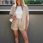 SIENA STRIPED SHORT SET (BEIGE)