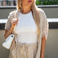 SIENA STRIPED SHORT SET (BEIGE)