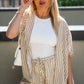 SIENA STRIPED SHORT SET (BEIGE)