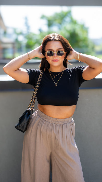 HANNA MAY CROP TOP (BLACK)