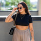 HANNA MAY CROP TOP (BLACK)
