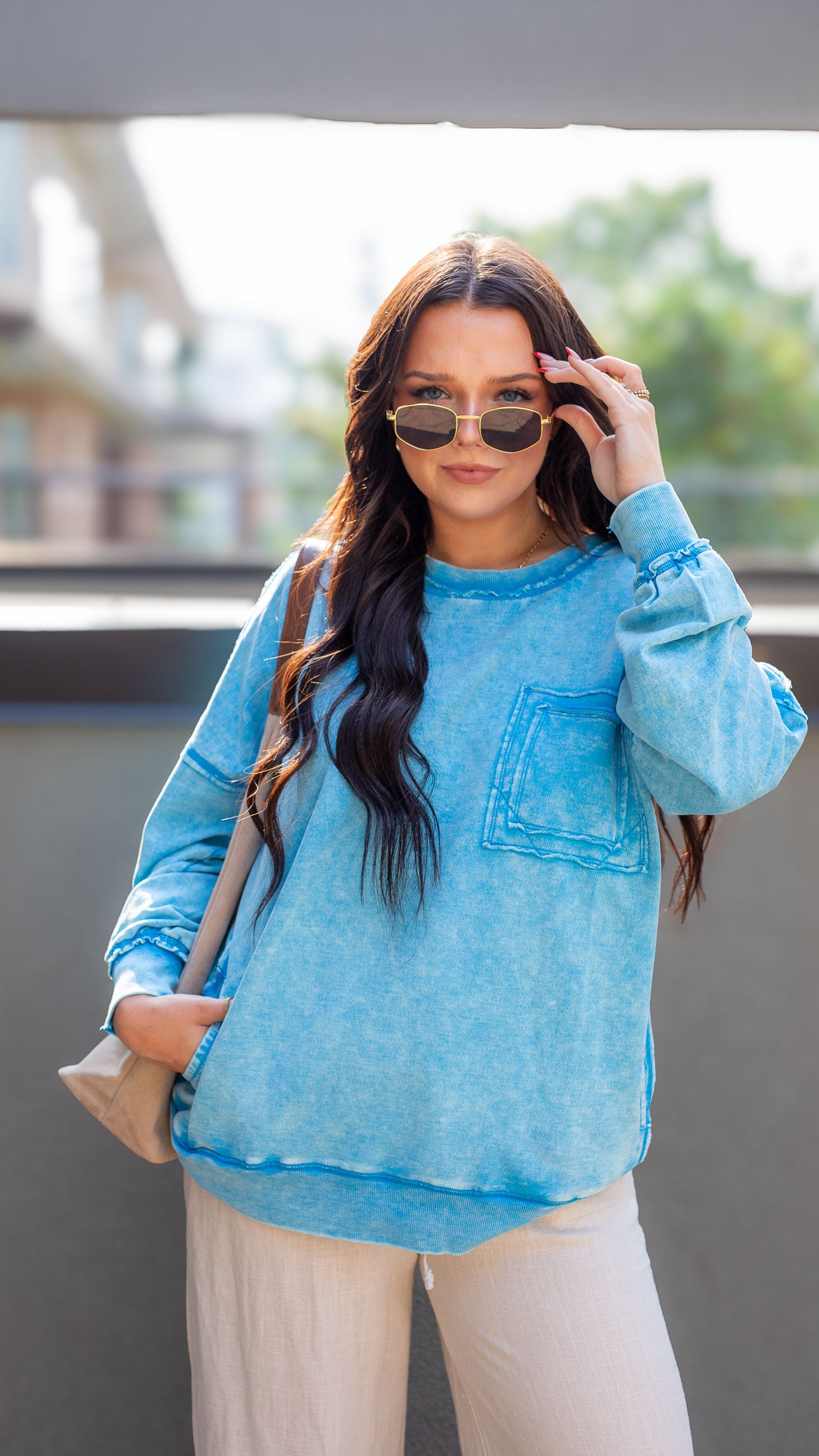 OAKLEE SWEATER | BEST SELLER | BLUE