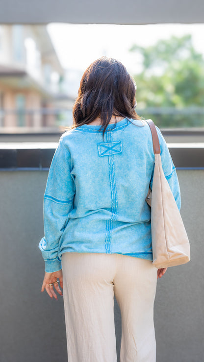 OAKLEE SWEATER | BEST SELLER | BLUE