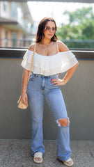 BILLY OFF SHOULDER CROP TOP