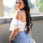 BILLY OFF SHOULDER CROP TOP