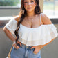BILLY OFF SHOULDER CROP TOP