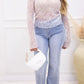 MORGAN DIAMOND MESH TOP (WHITE)