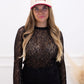 MORGAN MESH DIAMOND TOP (BLACK)
