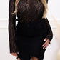 MORGAN MESH DIAMOND TOP (BLACK)